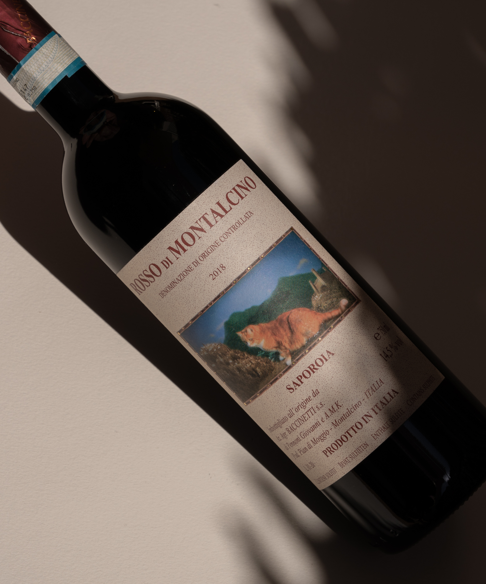 bottle of Rosso di Montalcino 